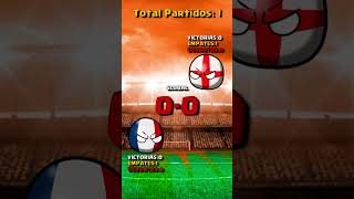 INGLATERRA vs FRANCIA en todas las EUROCOPAS  COUNTRYBALL [upl. by Monreal]