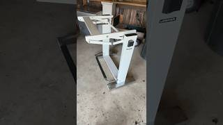 Converting a Drafting table base into a counter high dining table base Base before dismantling [upl. by Akenahc]