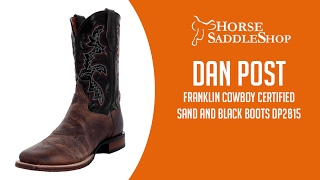 Mens Dan Post Franklin Cowboy Certified Sand and Black Boot DP2815 [upl. by Aryan]