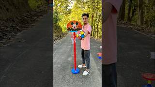 Red￼ Basketball set 🏀 Unboxing Adjustable Indoor amp Outdoor Basketball Game [upl. by Fabri]