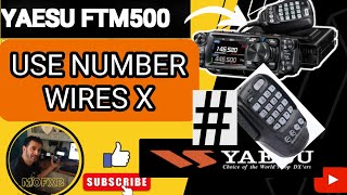 YAESU FTM500  CHANGE WIRES X ROOMS USING NUMBER [upl. by Justis189]