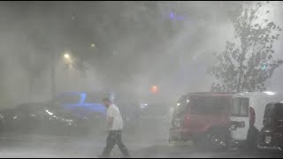 Hurricane Milton Makes Landfall in Florida  Typhoon Thunder amp Windstorm Sounds to Sleep at Night [upl. by Miharba]