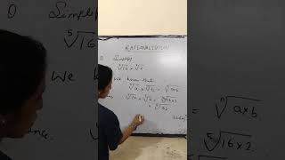 Rationalization  Simplify  Class 9 class9 ncert short shorts viral trending education [upl. by Bianchi192]