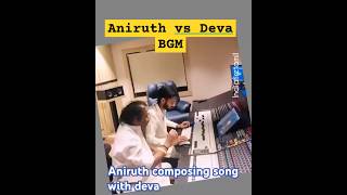 love Aniruth with Deva composing song [upl. by Nivri]