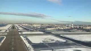 A380 winter landing in New York JFK  KJFK Flight Deck View [upl. by Harriett966]