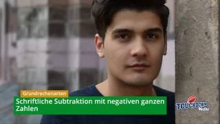 BASICS  Schriftliche Subtraktion mit negativen ganzen Zahlen [upl. by Inattyrb]