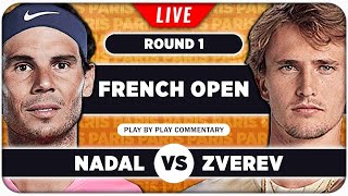 NADAL vs ZVEREV • French Open 2024 • LIVE Tennis PlaybyPlay Stream [upl. by Aened]