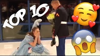 Top 10 best HEARTWARMING military homecomings [upl. by Susann]