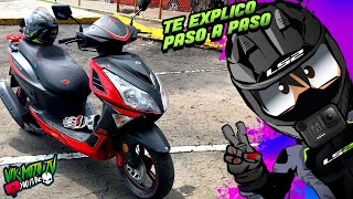 Así se MANEJA una Motoneta Paso a Paso  Vik Moto [upl. by Gittel]