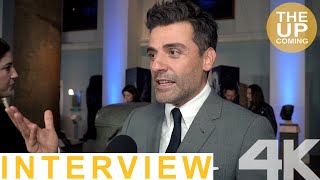 Oscar Isaac Moon Knight interview on Marvel series mental health at British Museum London premiere [upl. by Ansilme]