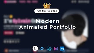 Next JS Portfolio With Framer Motion  For Beginners Tutorial 2024 [upl. by Hildegard267]