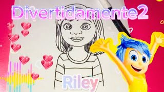 COMO DESENHAR A RILEY DE DIVERTIDAMENTE 2 [upl. by Dira]