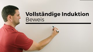 Beweis durch vollständige Induktion Prinzip der vollst Induk mit Beispiel  Mathe by Daniel Jung [upl. by Neelyt]