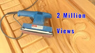 wood polish work  Orbital sander machine  working  wood polish [upl. by Nyrret]