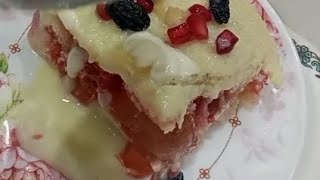 15 minutes Dessert Recipe With 2 cups of milk  instant malai cake sameenaskitchen [upl. by Aissilem]