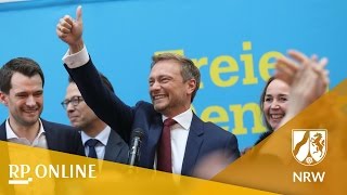 NRWWahl FDPChef Lindner schielt schon nach Berlin [upl. by Aluin]