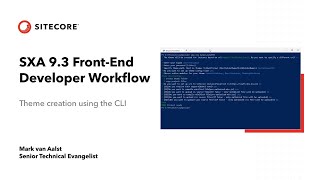 SXA Create a Theme with CLI  Sitecore Experience Accelerator [upl. by Wilkey]