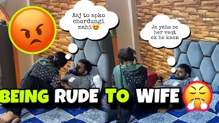 Being Rude to my WIFE Prank😡😭 She Started crying😩  Prank On Wife  Prank VideoMrandMrsGautam [upl. by Longo64]