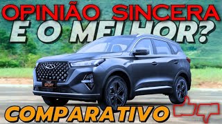 Tiggo 7 Sport é o MELHOR SUV Comparativo com Toyota Corolla Cross Jeep Compass e VW Taos VALE [upl. by Alves]