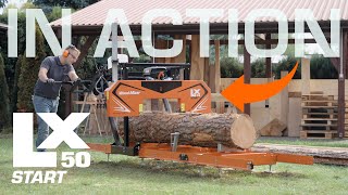 LX50START Portable Sawmill in Action  WoodMizer [upl. by Assertal]