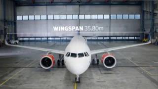 Explore the outside of SAS’ new Airbus A320neo with the ecofriendly CFM leap 1A engines  SAS [upl. by Cassil]