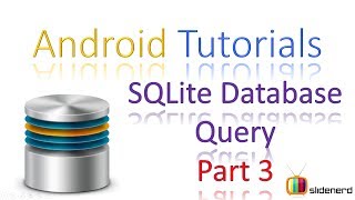 166 Android SQLite SELECT query Part 3 [upl. by Acitel]