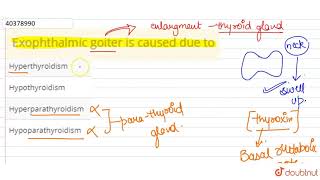 Exophthalmic goiter is caused due to [upl. by Ailegra]