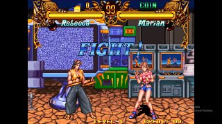 Rebecca VS Marian  Double Dragon NeoGeo Arcade  EP305  BlusterGameX [upl. by Godspeed809]