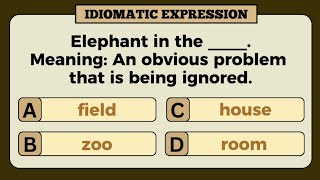 IDIOMATIC EXPRESSIONSCHOOSE THE CORRECT WORD TO COMPLETE THE IDIOMATIC EXPRESSION [upl. by Sirah]