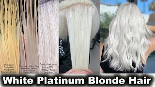 How to get WHITE PLATINUM BLONDE Hair [upl. by Pia]