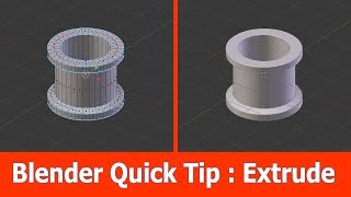 Blender Quick Modeling Tip  Extrude [upl. by Ginder]