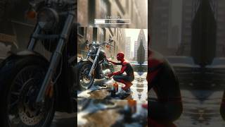 Spiderman and Harley Davidson motorbikes 💥 avengers marvel shorts [upl. by Leunamne]