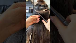 HIDDEN ROW INSTALL  WEFT HAIR EXTENSIONS [upl. by Riem]