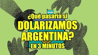 ¿QUÉ PASARÍA SI DOLARIZAMOS ARGENTINA explicado en 3 minutos [upl. by Araj]