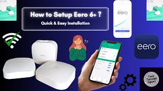 How to set up the EERO 6 Mesh WiFi  EERO 6 Setup [upl. by Enneyehs]