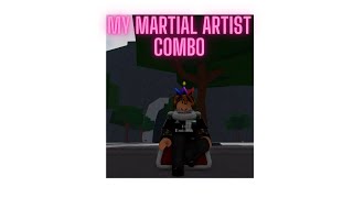 my own martial artist combooneshotroblox thestrongestbattlegrounds [upl. by Roselle]