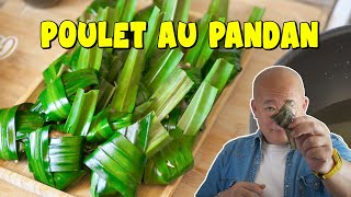 Papillotes de poulet aux feuilles de pandan  Le Riz Jaune [upl. by Queston282]