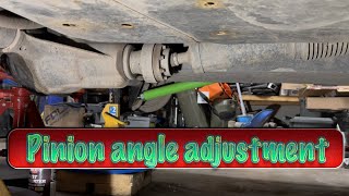 PINION ANGLE ADJUSTMENT AFTER LIFT KIT INSTALL [upl. by Fasano162]