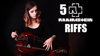 5 Rammstein riffs on hurdy gurdy [upl. by Madora]