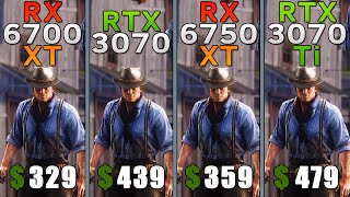 RX 6700 XT vs RTX 3070 vs RX 6750 XT vs RTX 3070 Ti  R7 7800X3D  Tested in 15 games [upl. by Aicilra]