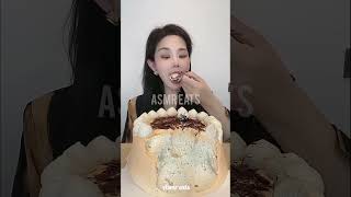 Mousse cake mukbang asmr satisfying [upl. by Kelton551]