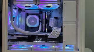 AMD All White mATX PC Build  Jonsbo D30  Ryzen 7 7800X3D  Radeon RX 7900XTX  Corsair iCue Link [upl. by Araas]