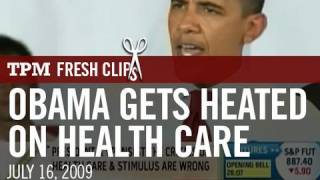 President Obama Gets Heated On Health Care [upl. by Erinna847]