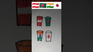 🇦🇹🇧🇩🇮🇳🇯🇵 Republic Day independencedayindiaart glass youtubeshorts trending viralvideo shorts [upl. by Enelehcim705]