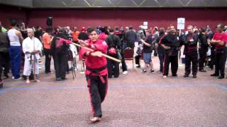 Ron Jimenez Spear Set at San Diego Grand Internationals Karate Tournament 2011 [upl. by Meilen]