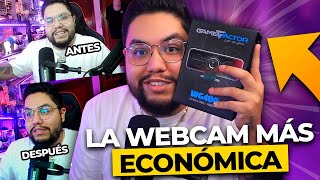 ¡LA WEBCAM MÁS ECONÓMICA PARA STREAMING Tutorial para mejorar la calidad  GameFactor WG400 [upl. by Nedyarb]