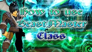 AQW How to use BeastMaster Class  Full Guide [upl. by Nappy]