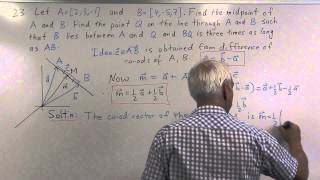 Midpoints and affine combinations Ch1 Pr23 [upl. by Eilla]