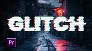 6 GLITCH TEXT Effect in Premiere Pro [upl. by Joab]