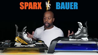 Bauer Prosharp AdvantEdge Skate Sharpener vs Sparx 3 Review  Best hockey home skate sharper [upl. by Carrnan]